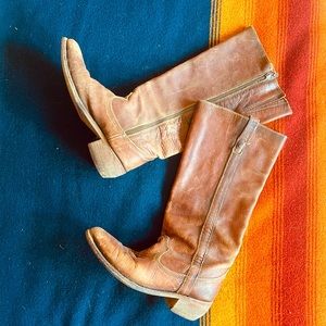 Liberty Black Brand, Brown Urban Cowgirl Stovetop Boots, Womens size 8.5